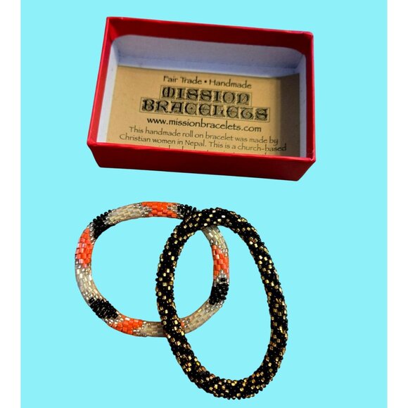 Handmade Beaded Bracelets - Mission Bracelets 2-Pieces - Picture 2 of 4